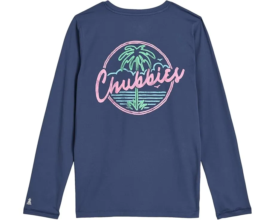 Футболка The Night Never Sleeps Chubbies Kids с длинным рукавом и принтом