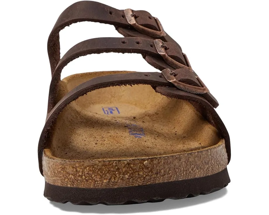 Биркенштоки Florida на пробковой стельке Soft Footbed из промасленной кожи