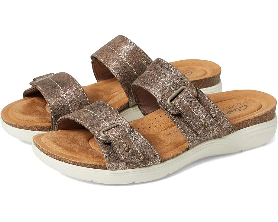 Сандалии Clarks April Dusk с двумя ремешками и гибкой подошвой