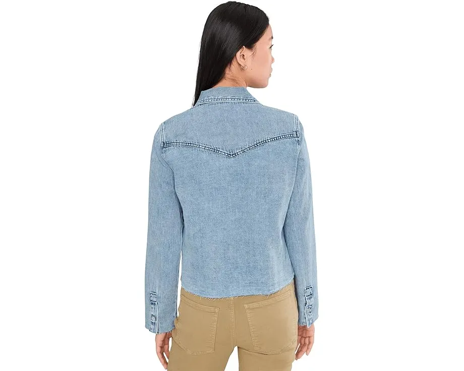 Рубашка KUT from the Kloth Posey с длинным рукавом и бахромой