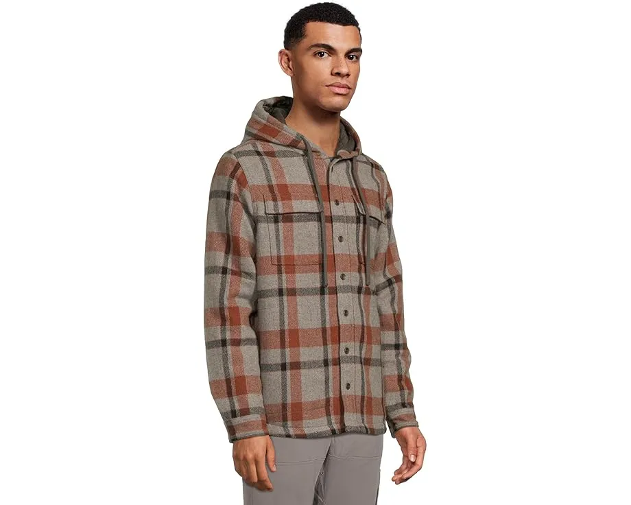 Рубашка Prana Asgard Hooded Flannel с капюшоном и накладными карманами
