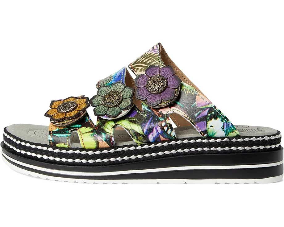 L'Artiste by Spring Step Сандалии Naomi-Monarch с принтом бабочек и клиновидным каблуком