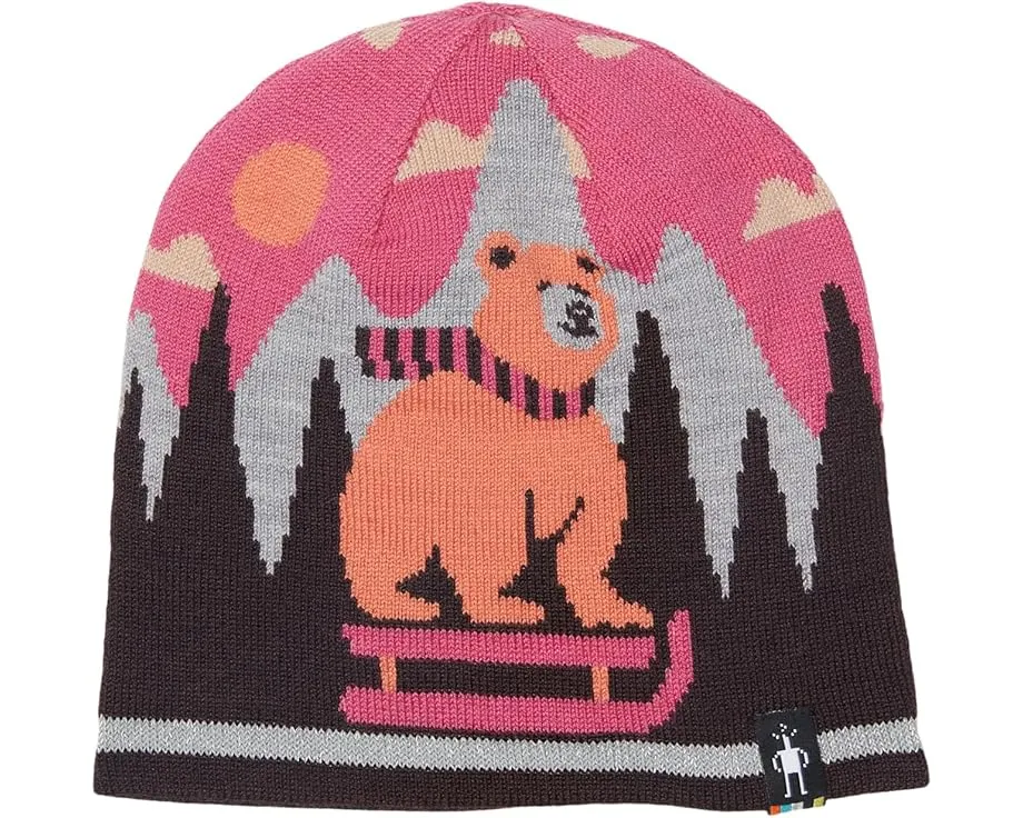 Детская реверсивная шапка Smartwool Kids с художественным принтом