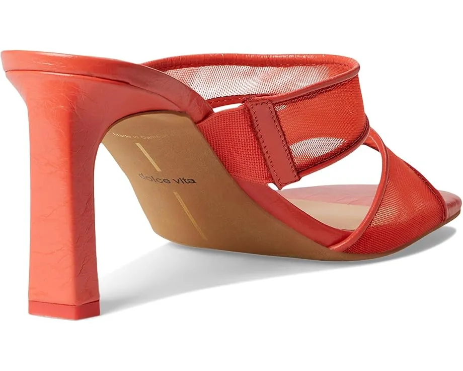 Босоножки Gitel на тонком каблуке с вырезами по бокам и эластичными вставками Dolce Vita
