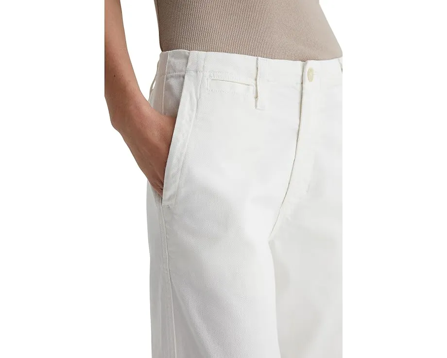 Брюки AG Jeans Allegra с высокой посадкой и широкими штанинами в пудровом цвете