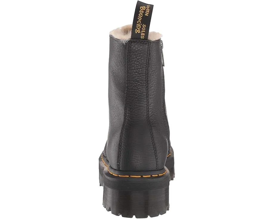 Ботинки Dr. Martens Jadon на платформе с искусственным мехом и молнией внутри