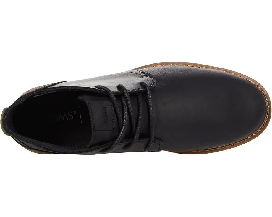 TOMS Navi ботинки из водонепроницаемой черной кожи