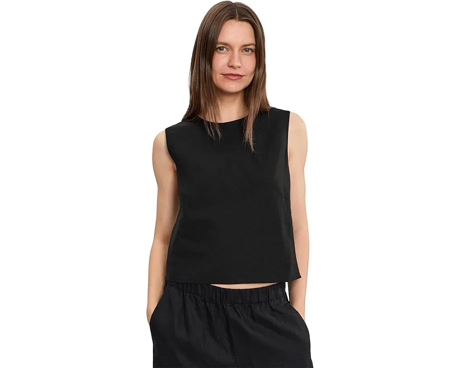 Linen Crew Neck Shell