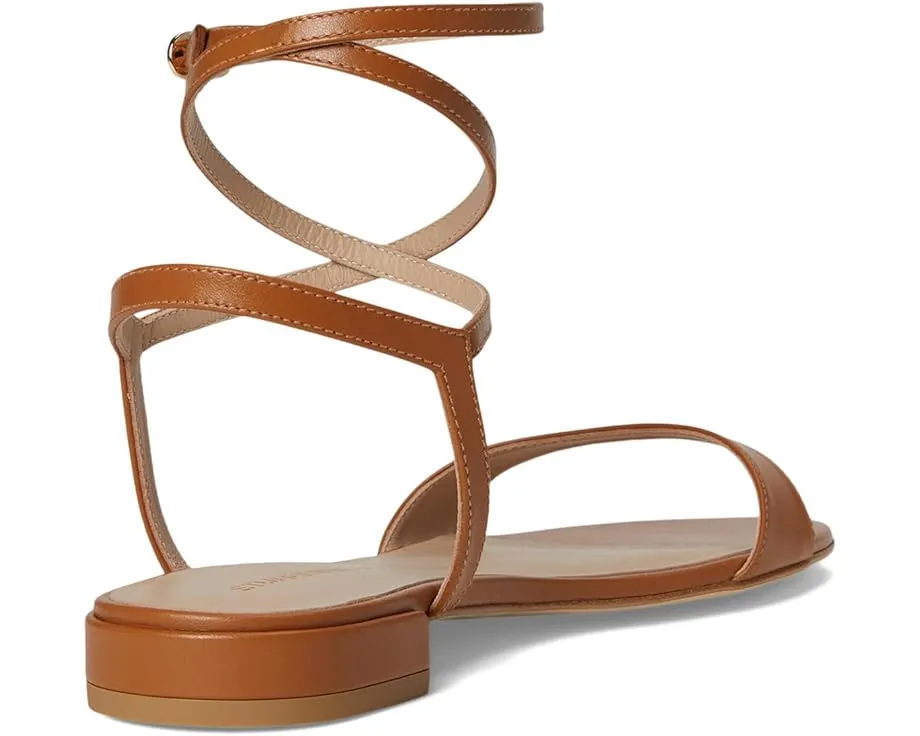 Сандалии Stuart Weitzman Nudist Wrap с регулируемым ремешком и массивным каблуком
