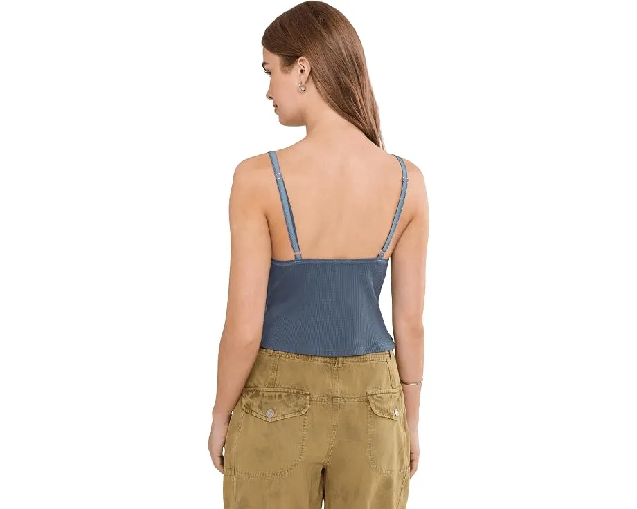 Топ Made You Blush Lounge Tan от Free People с V-образным вырезом
