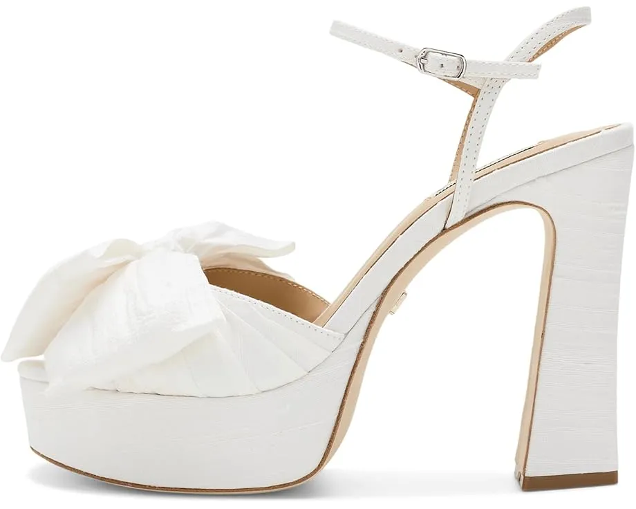 Badgley Mischka Oliva — эффектные туфли с квадратным носком, бантом и платформой