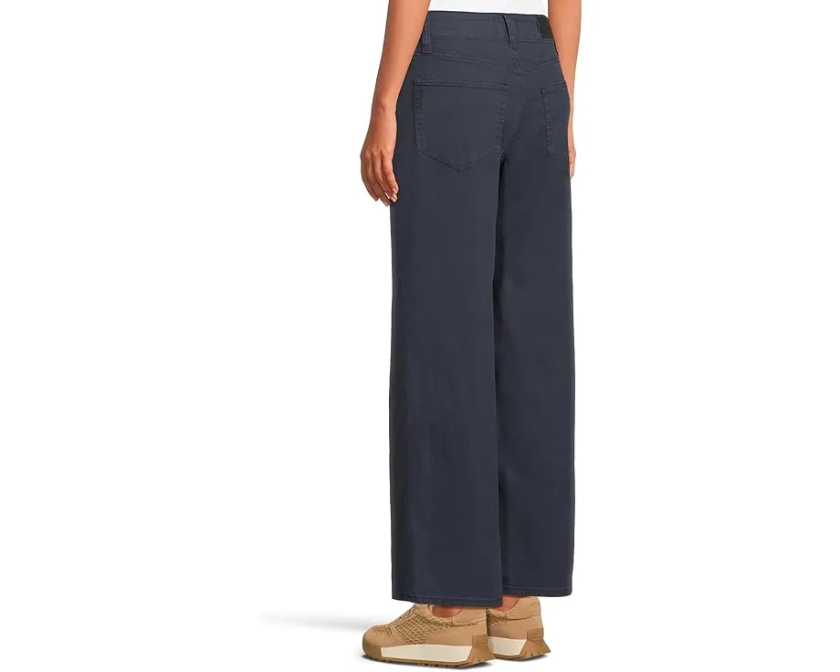 Джинсы Paige Ari с завязкой на поясе и простроченными карманами в цвете Vintage Navy Seascape