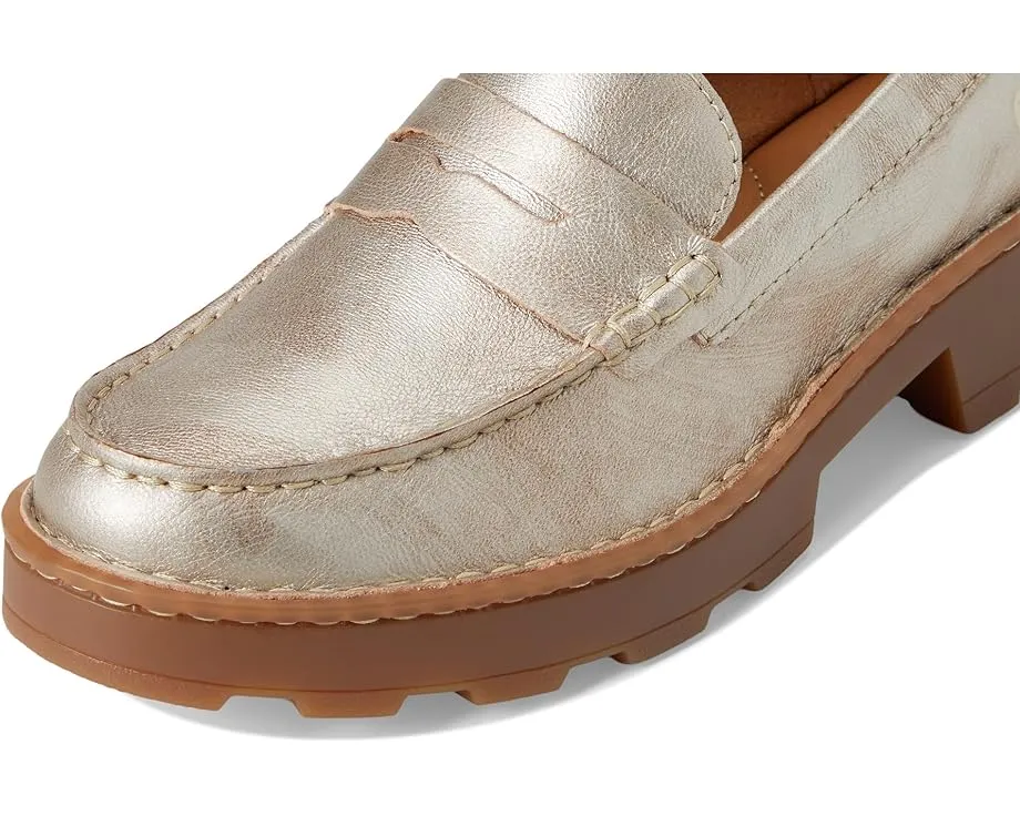 Мокасины Born Carrera из мягкой замши с классическим дизайном пенни лофера