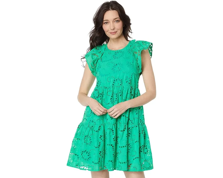 Короткое платье Maggy London Eyelet Mini с вышивкой в стиле ажура