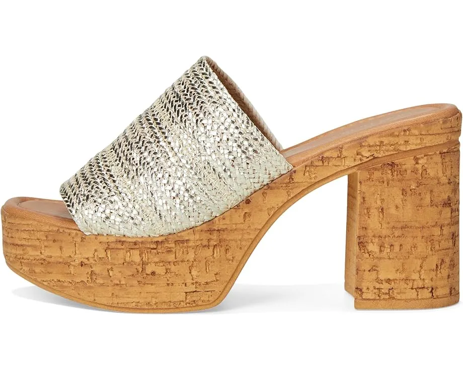 Seychelles Босоножки Applause Metallic Woven с плетением и высоким каблуком