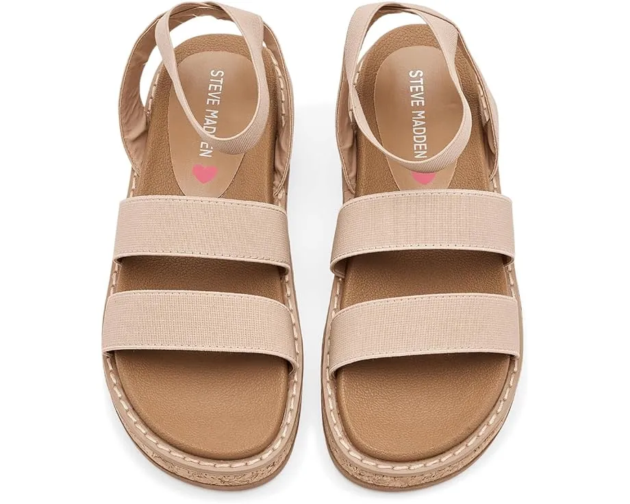 Детские сандалии Steve Madden Kids Avril с эластичными ремешками и подошвой из пробки