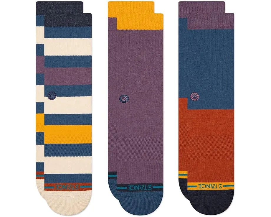 Носки Stance Dexter 3 Pack Crew с поддержкой свода стопы и бесшовным носком