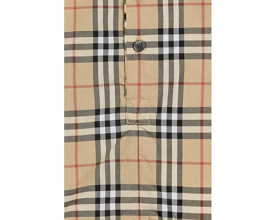 Детский боди Burberry Kids Andreas Newborn с принтом в клетку