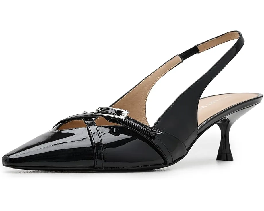 Туфли Stuart Weitzman Georgie Slingback 50 из лакированной кожи с острым носом