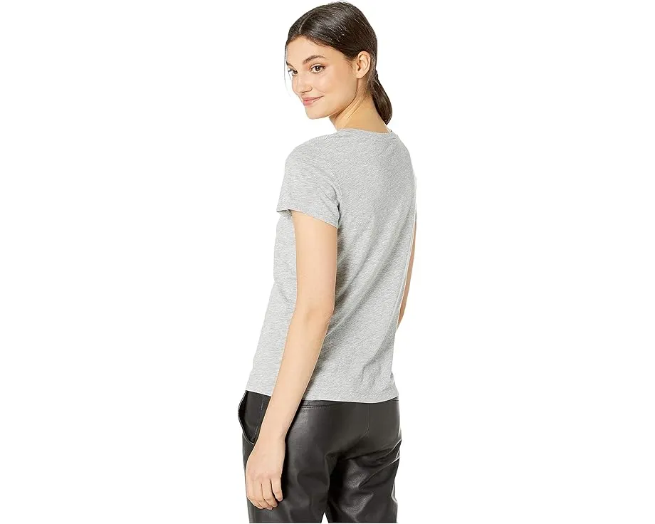 Футболка Splendid Kate с V-образным вырезом и коротким рукавом из хлопка Supima