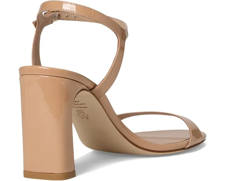 Сандалии Stuart Weitzman Babette 85 на массивном каблуке с кожаным верхом