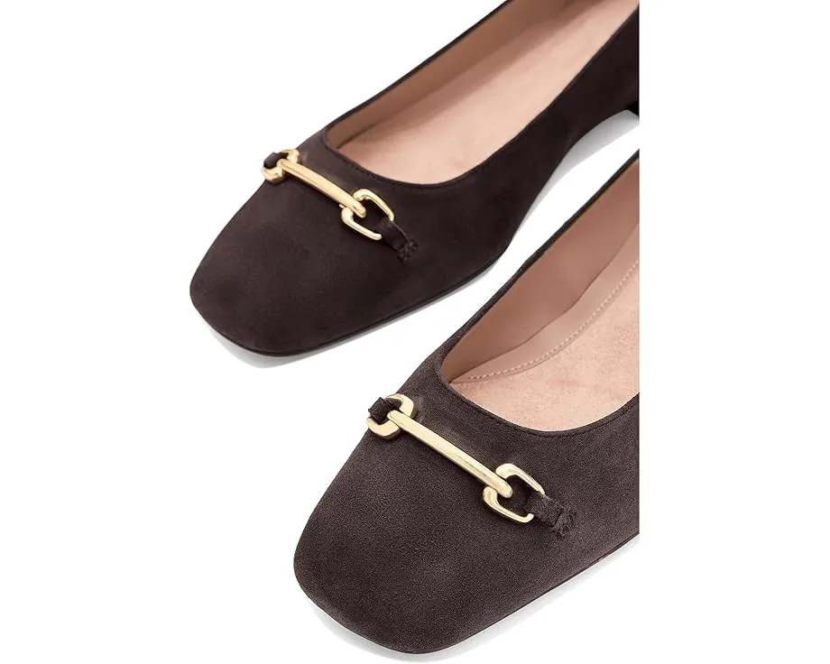 Cole Haan балетки Go-to Verley Horsebit из черной кожи