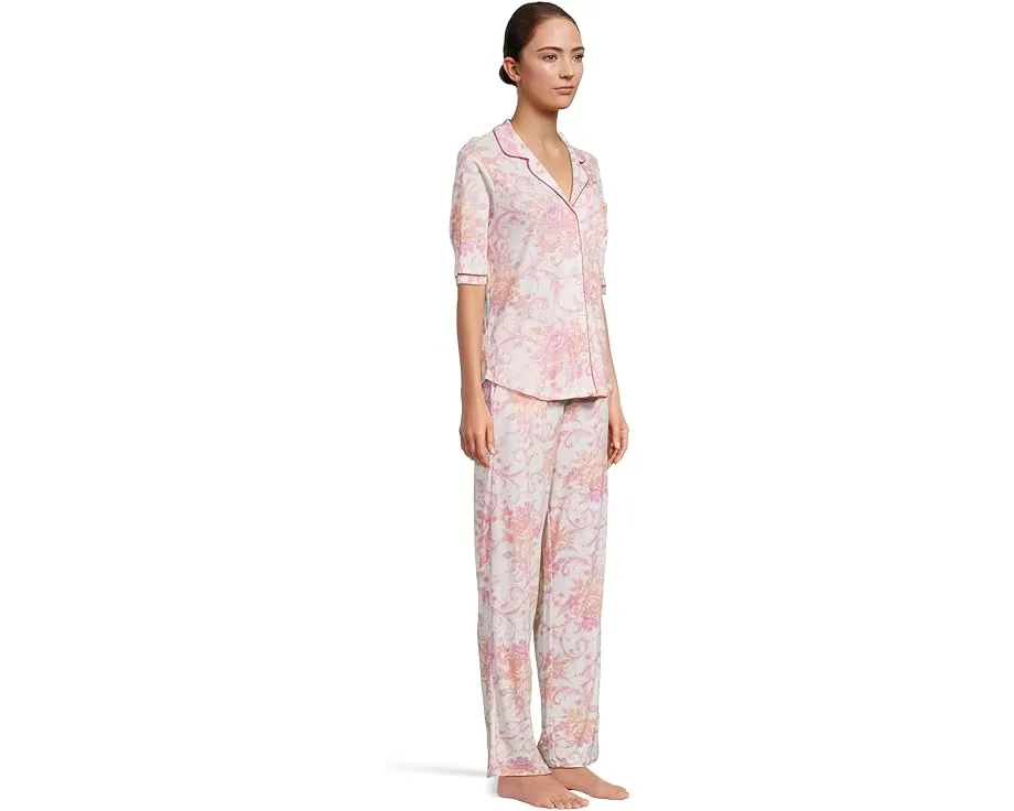 Комплект пижамы Karen Neuburger с кружевом и рукавом три четверти