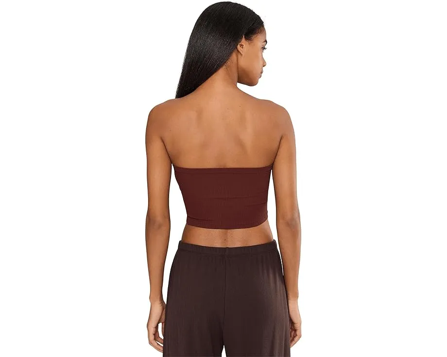 Топ-бандо Free People Amelia Bandeau с ребристой структурой