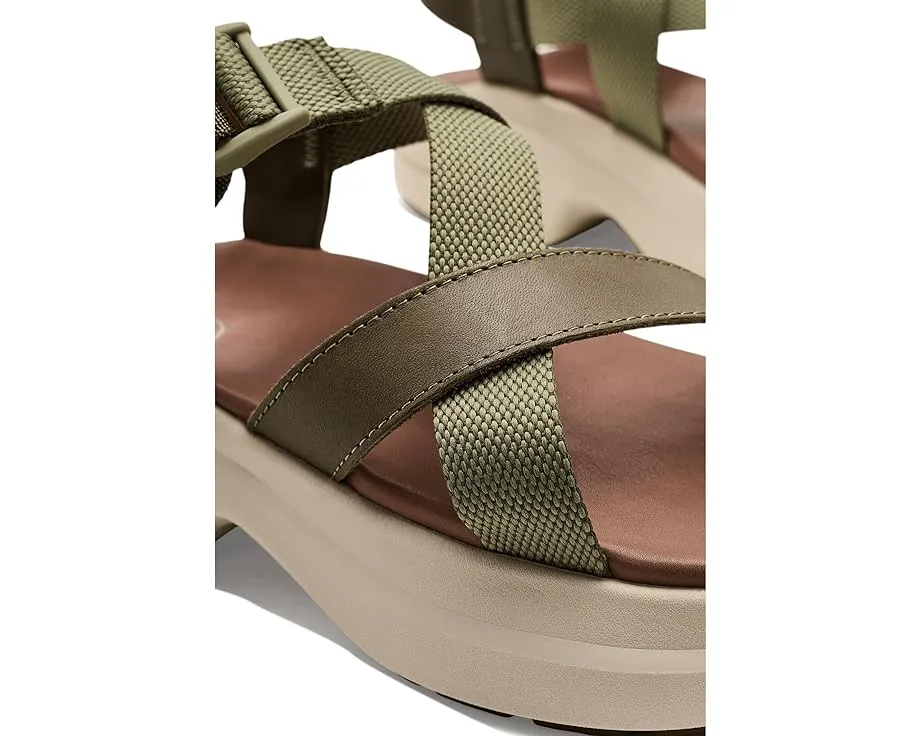Сандалии Chaco Cushform на кожаной подошве с каблуком