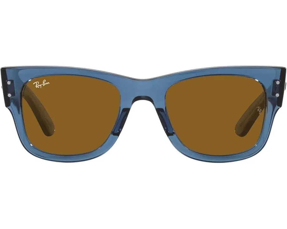 Солнцезащитные очки Ray-Ban 0RB0840S Mega Wayfarer Sport с прозрачными линзами