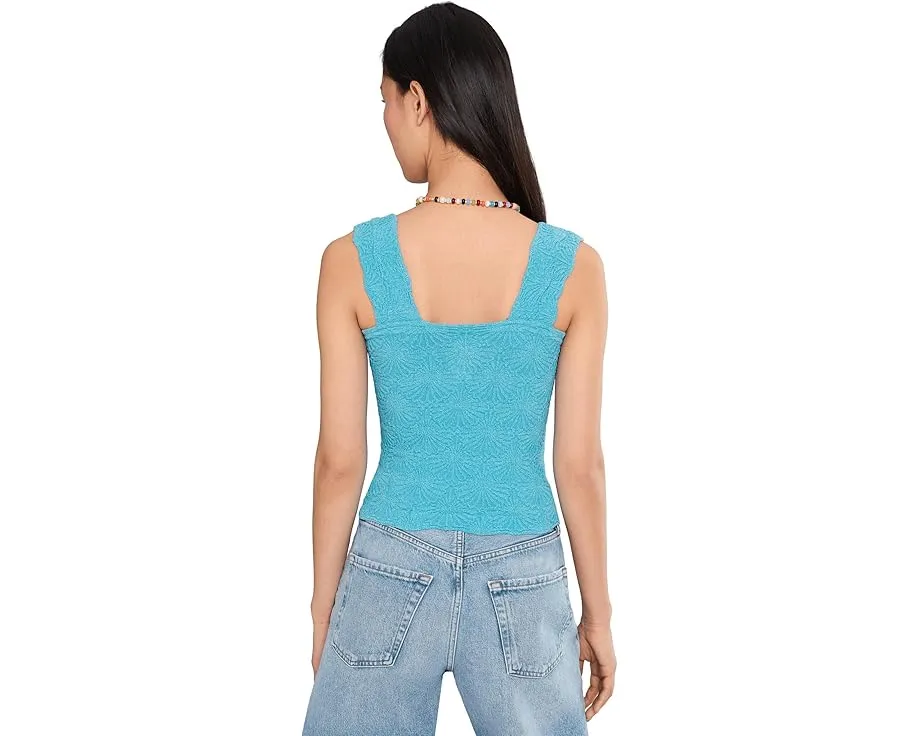 Топ Free People Love Letter Cami с цветочным жаккардом и рюшами