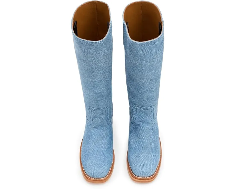 Сапоги Frye Campus 14L из крафтовой кожи с кожаной подошвой и каблуком