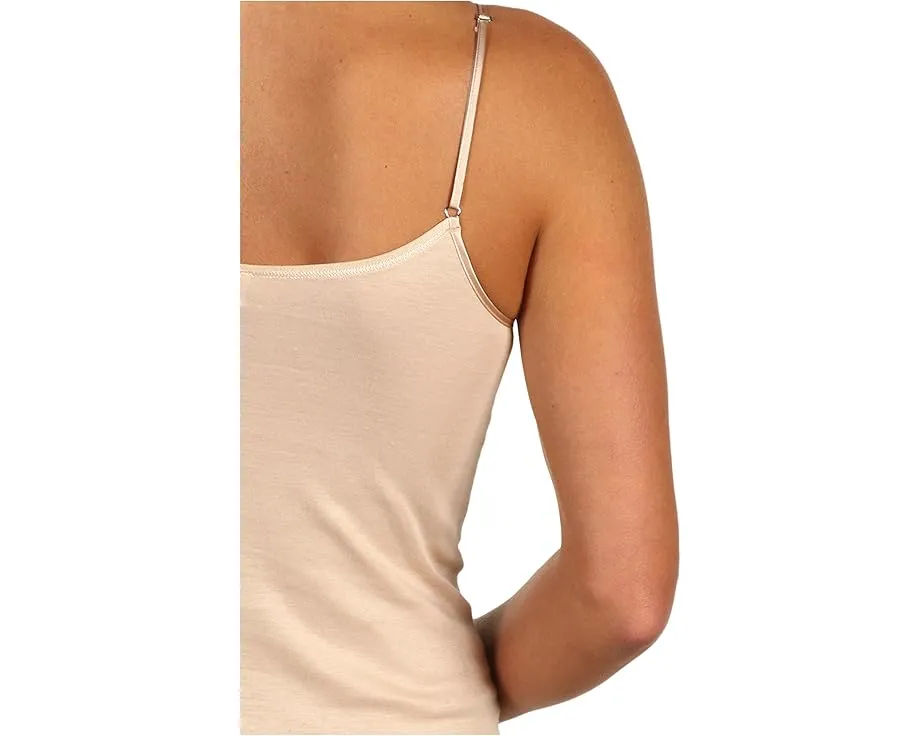 Бесшовный топ на бретелях Cotton Seamless от Hanro с V-образным вырезом