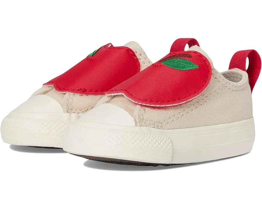 Детские кроссовки Converse Kids Chuck Taylor All Star с яблоками на липучке