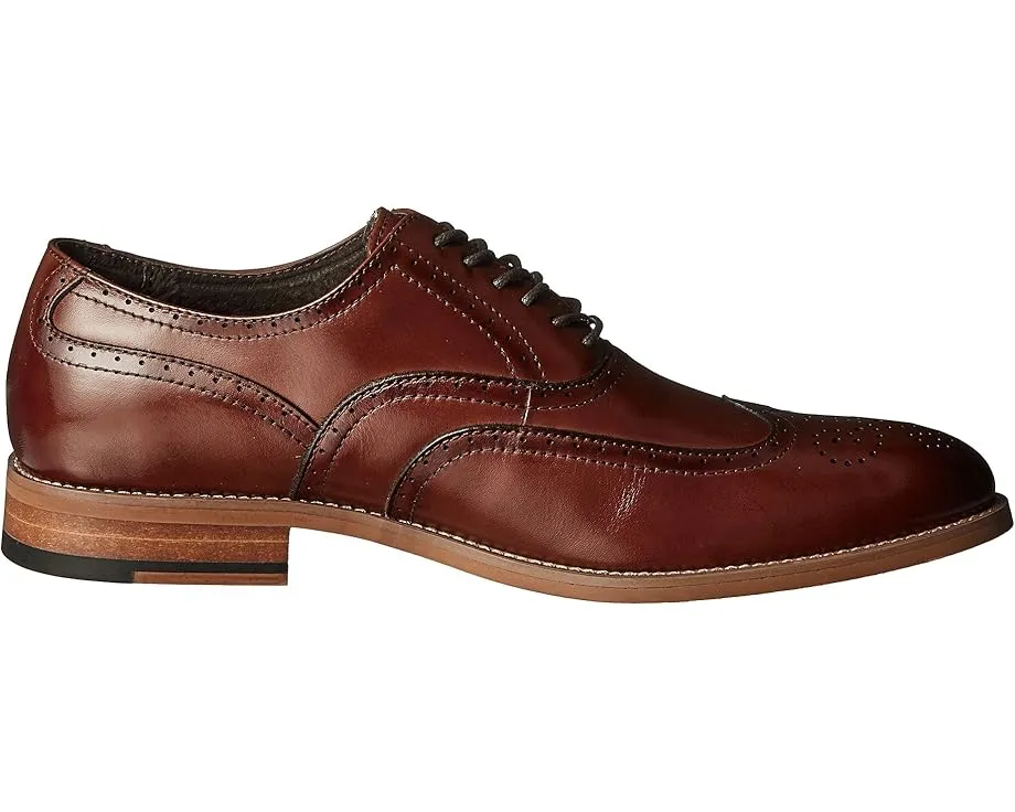 Оксфорды Stacy Adams Dunbar Wingtip с перфорацией и каблуком