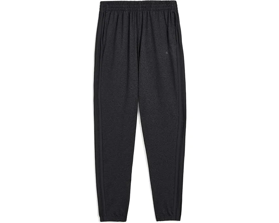 Adidas детские штаны 3-Stripe Melange для больших детей в серую меланжевую крошку