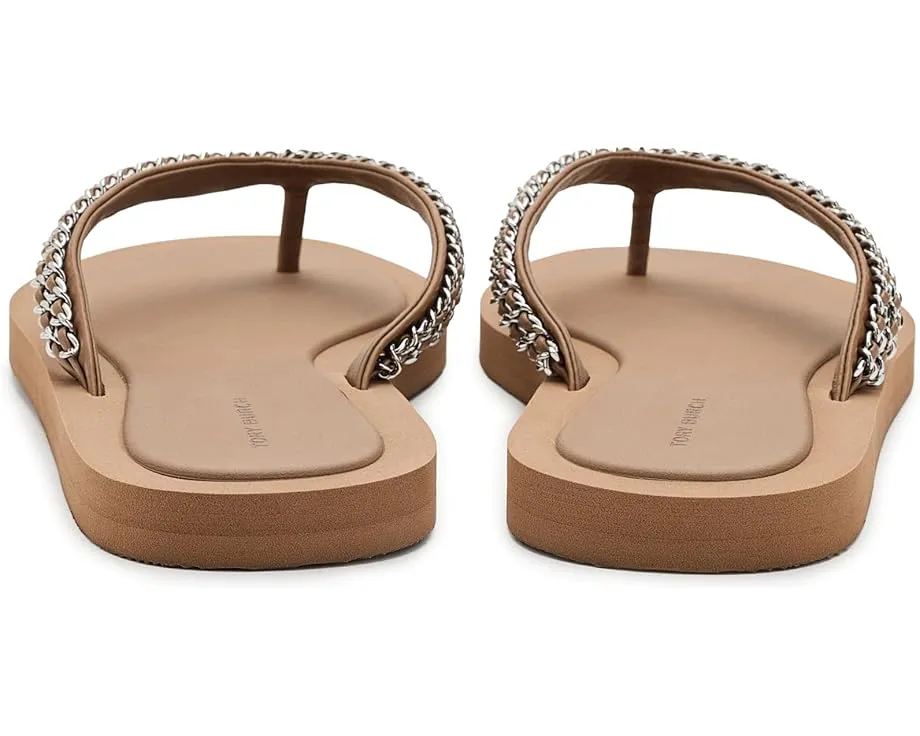 Шлепанцы Kira Chain Tory Burch с цепочкой