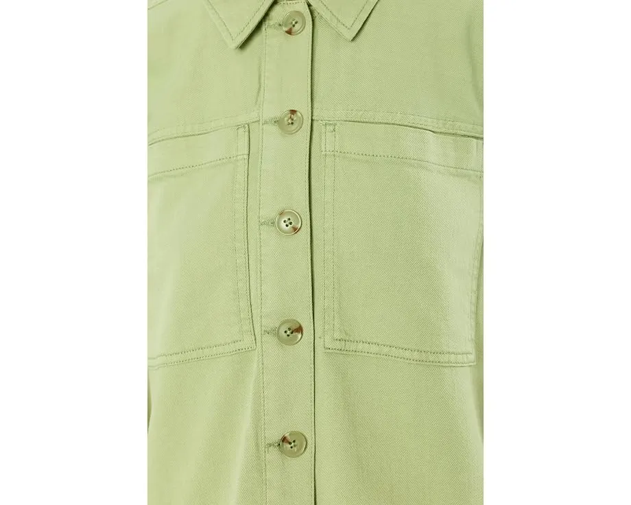 Джинсовая рубашка High/Low Denim Shacket от Liverpool Los Angeles