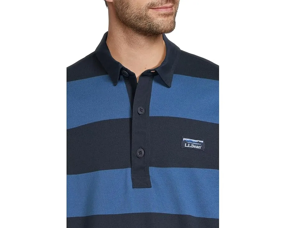 Футболка Bean's Vintage Soft Rugby Stripe от L.L.Bean с классической регбийной полоской и эластичной тканью