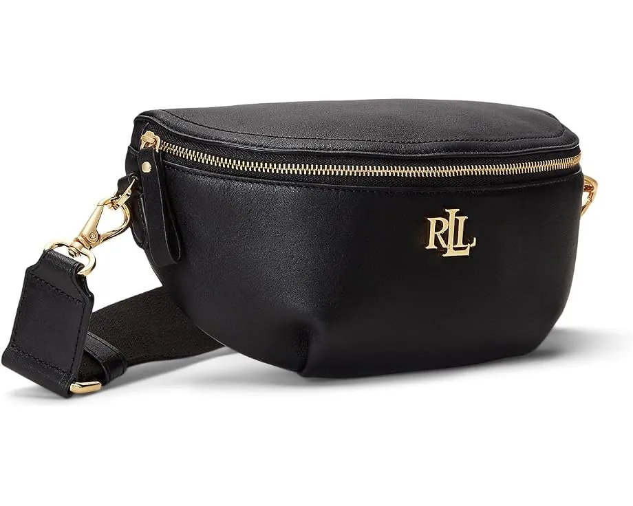 Поясная сумка Lauren Ralph Lauren из натуральной кожи с регулируемым ремнем
