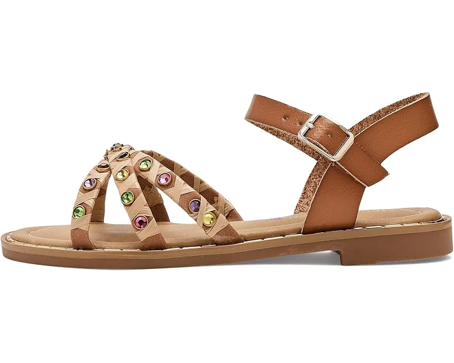 Детские сандалии Steve Madden Gillian с украшениями из стразов и регулируемой бретелью