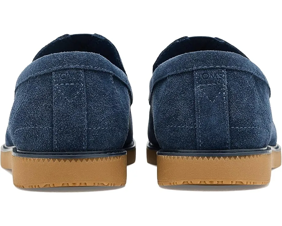 Замшевые лоферы TOMS Marcos на устойчивом каблуке