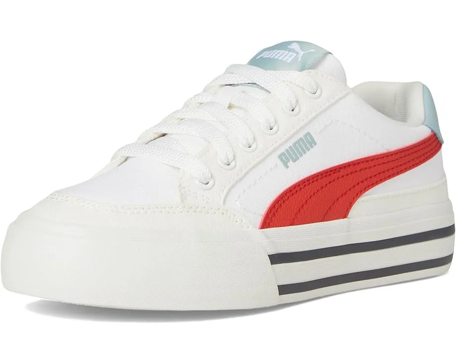 Детские кроссовки Puma Court Classic Vulc с кожаным верхом и вулканизированной подошвой