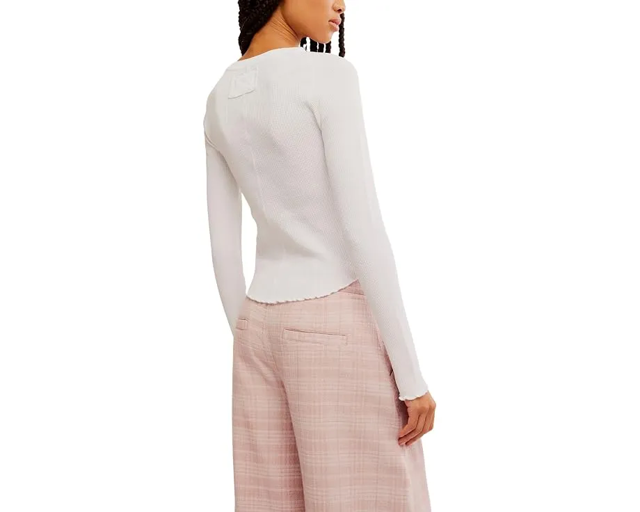 Футболка Free People Easy Does It с вязаной структурой