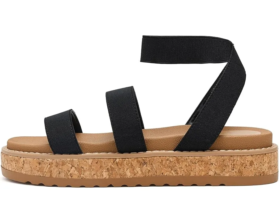 Детские сандалии Steve Madden Kids Avril с эластичными ремешками и подошвой из пробки