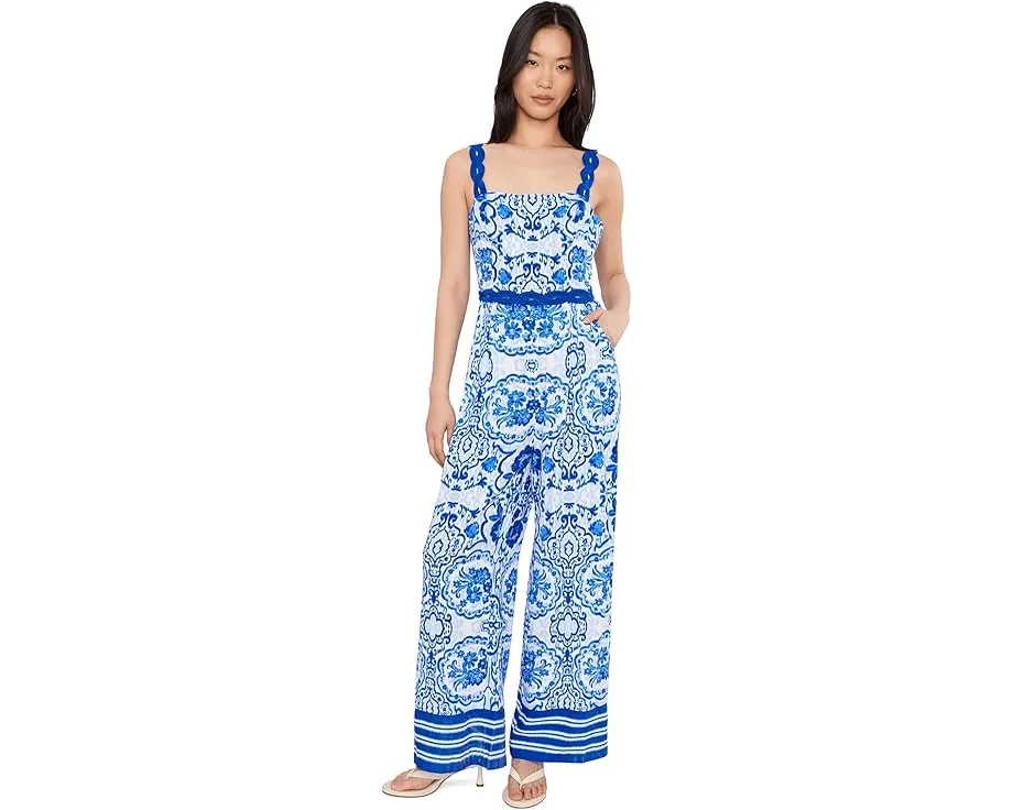 Комбинезон Printed с квадратным вырезом от Adrianna Papell