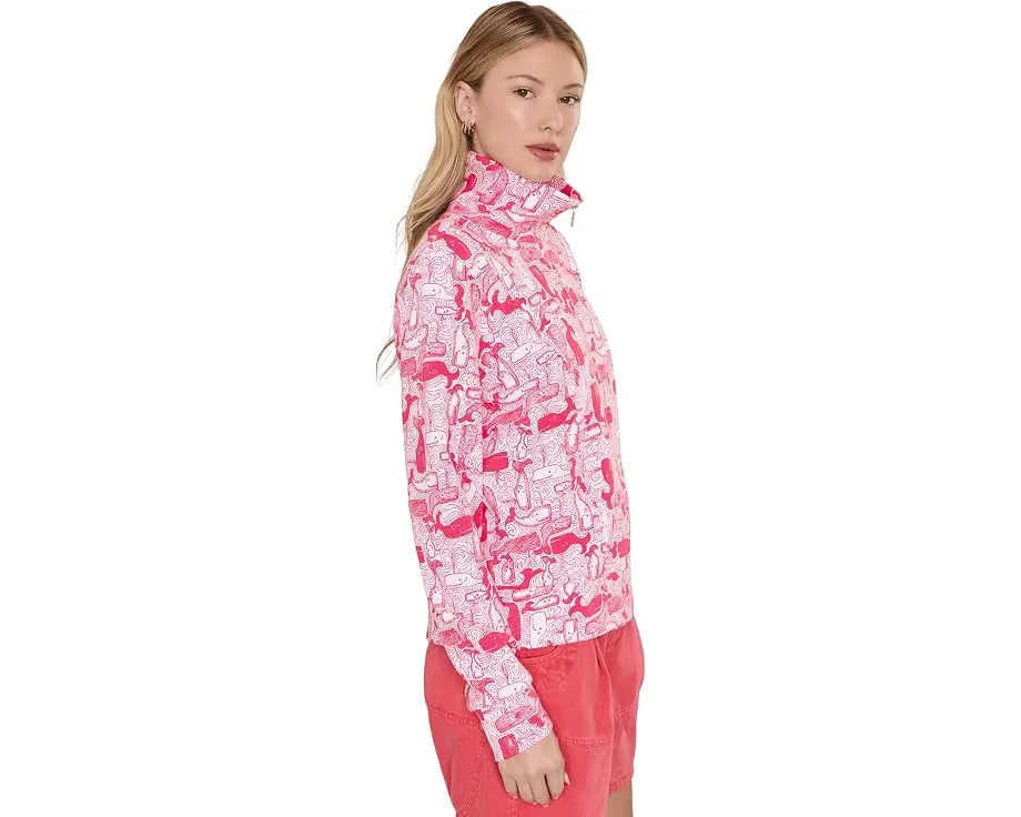 Поло Eleni с полузастежкой и длинными рукавами Lilly Pulitzer