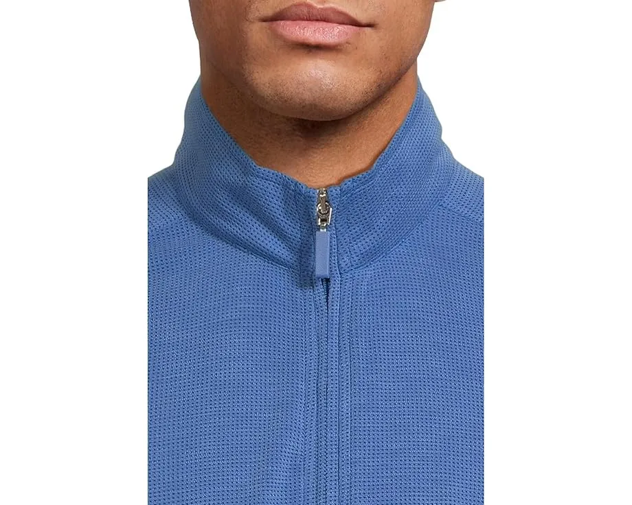Куртка Johnston & Murphy Vintage Waffle Full Zip с вафельной фактурой