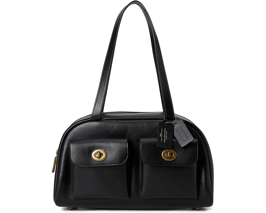 Сумка COACH Twin Turnlock Bag с двумя плечевыми ремнями и замками