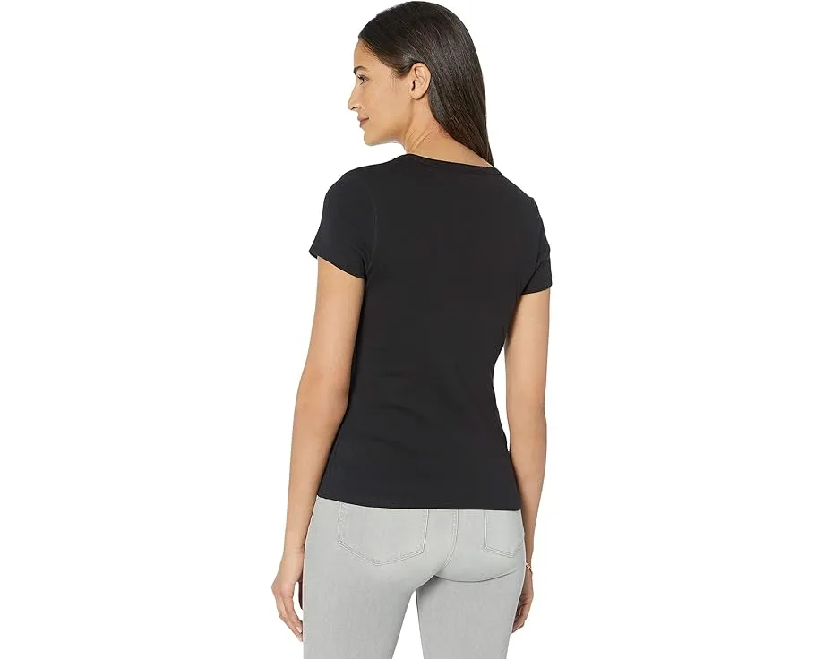 Футболка с коротким рукавом и круглым вырезом Lilla P из рибаны 1x1